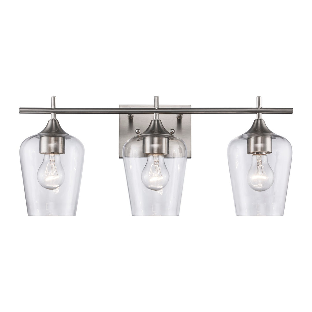 Trans Globe Imports Kieran 71833 BN Bath Vanity Light 21 in. wide - Brushed Nickel