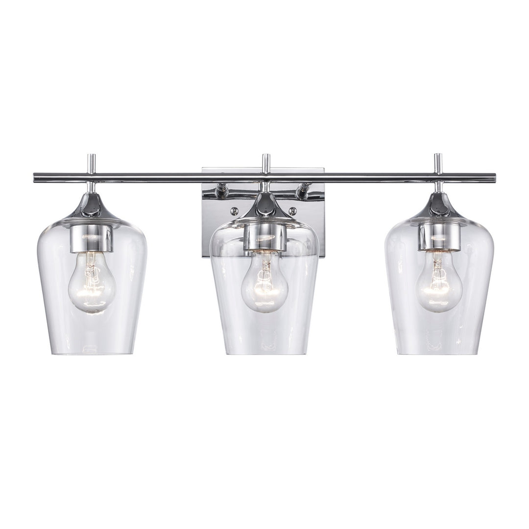 Trans Globe Imports Kieran 71833 PC Bath Vanity Light 21 in. wide - Polished Chrome