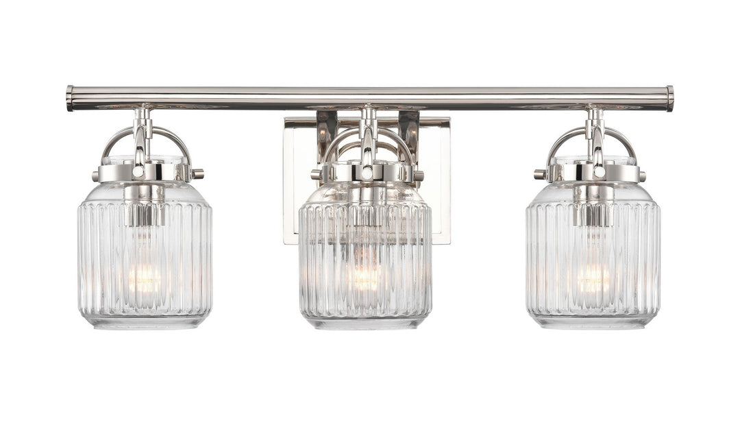 Innovations Downtown Urban 416-3W-PN-G416-6CL Bath Vanity Light 22 in. wide - Polished Nickel