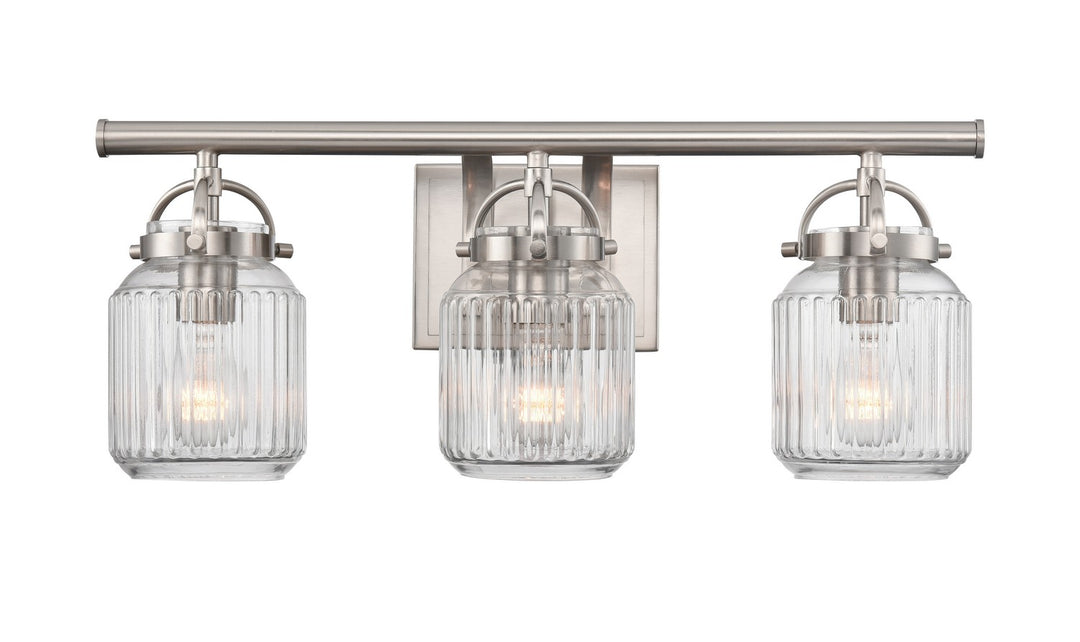Innovations Downtown Urban 416-3W-SN-G416-6CL Bath Vanity Light 22 in. wide - Satin Nickel