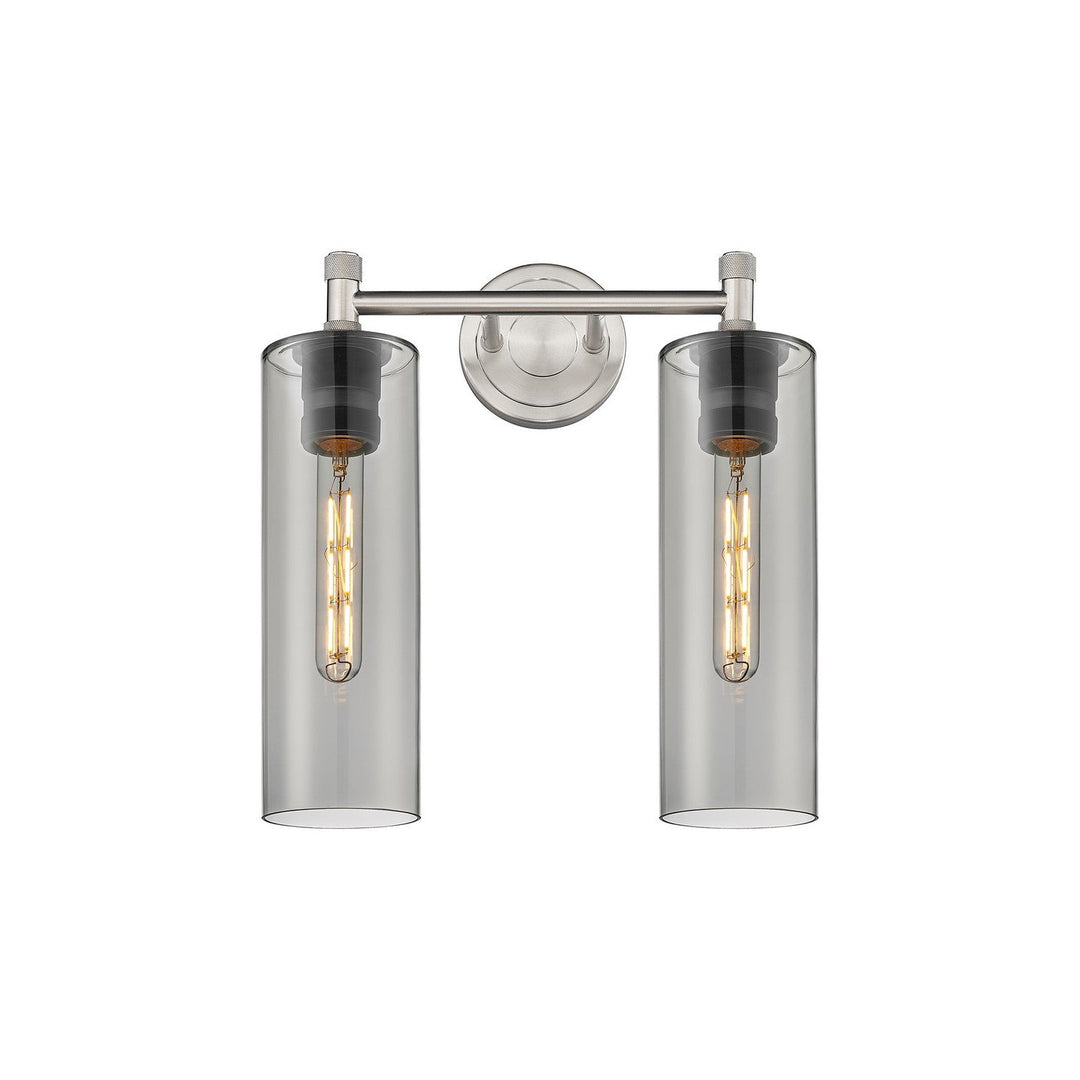 Innovations Downtown Urban 434-2W-SN-G434-12SM Bath Vanity Light 14 in. wide - Satin Nickel