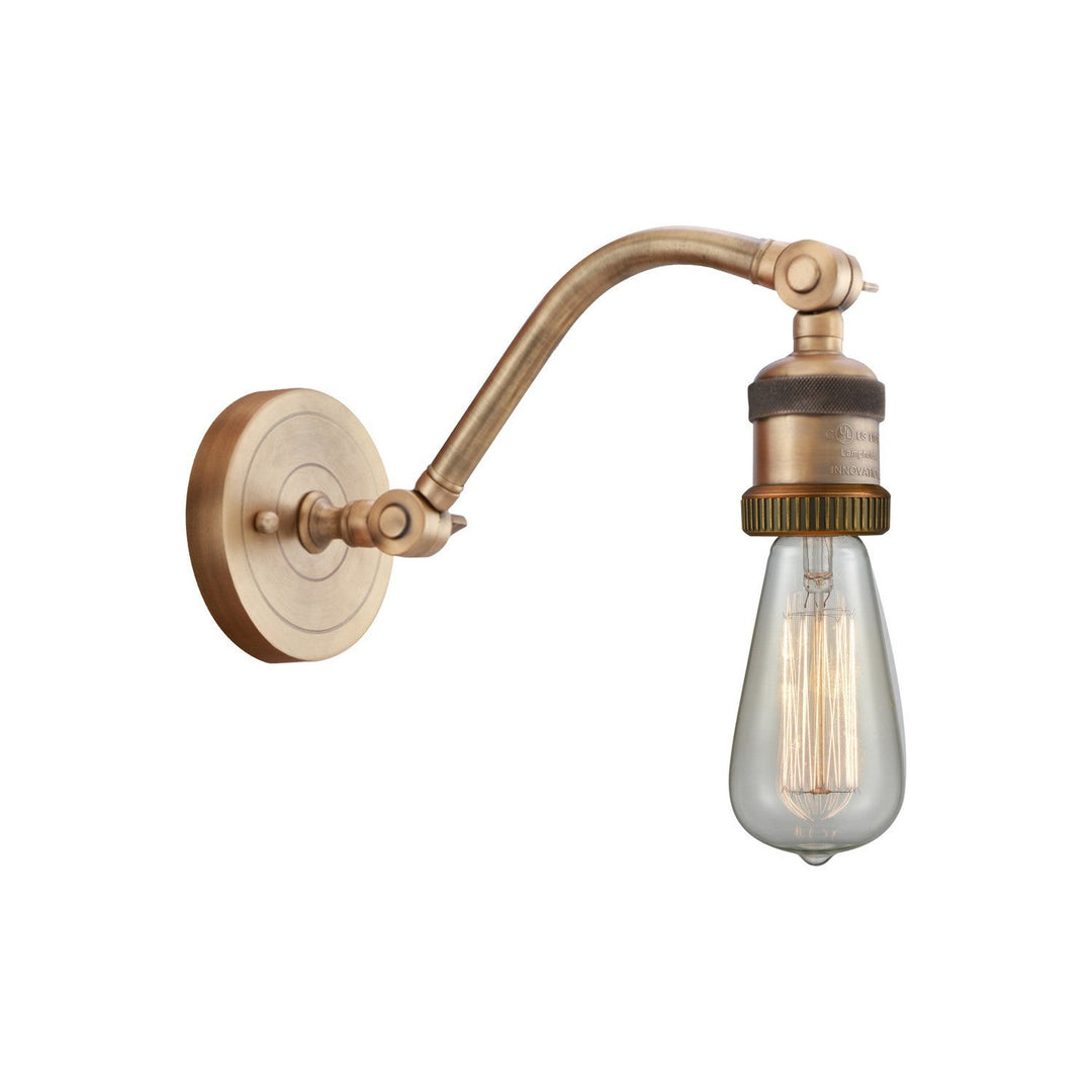 Innovations Franklin Restoration 515-1W-BB Wall Sconce Light - Brushed Brass