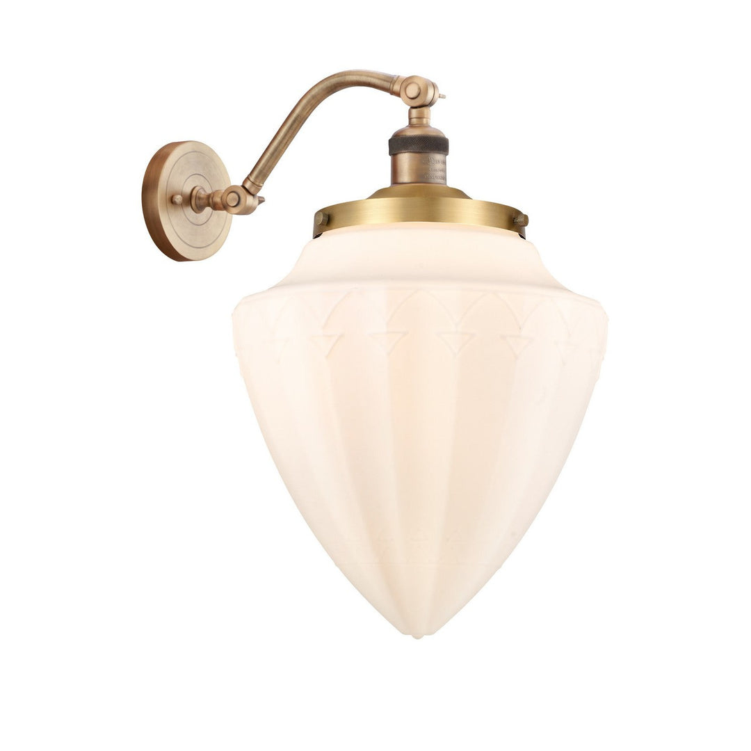 Innovations Franklin Restoration 515-1W-BB-G661-12 Wall Sconce Light - Brushed Brass
