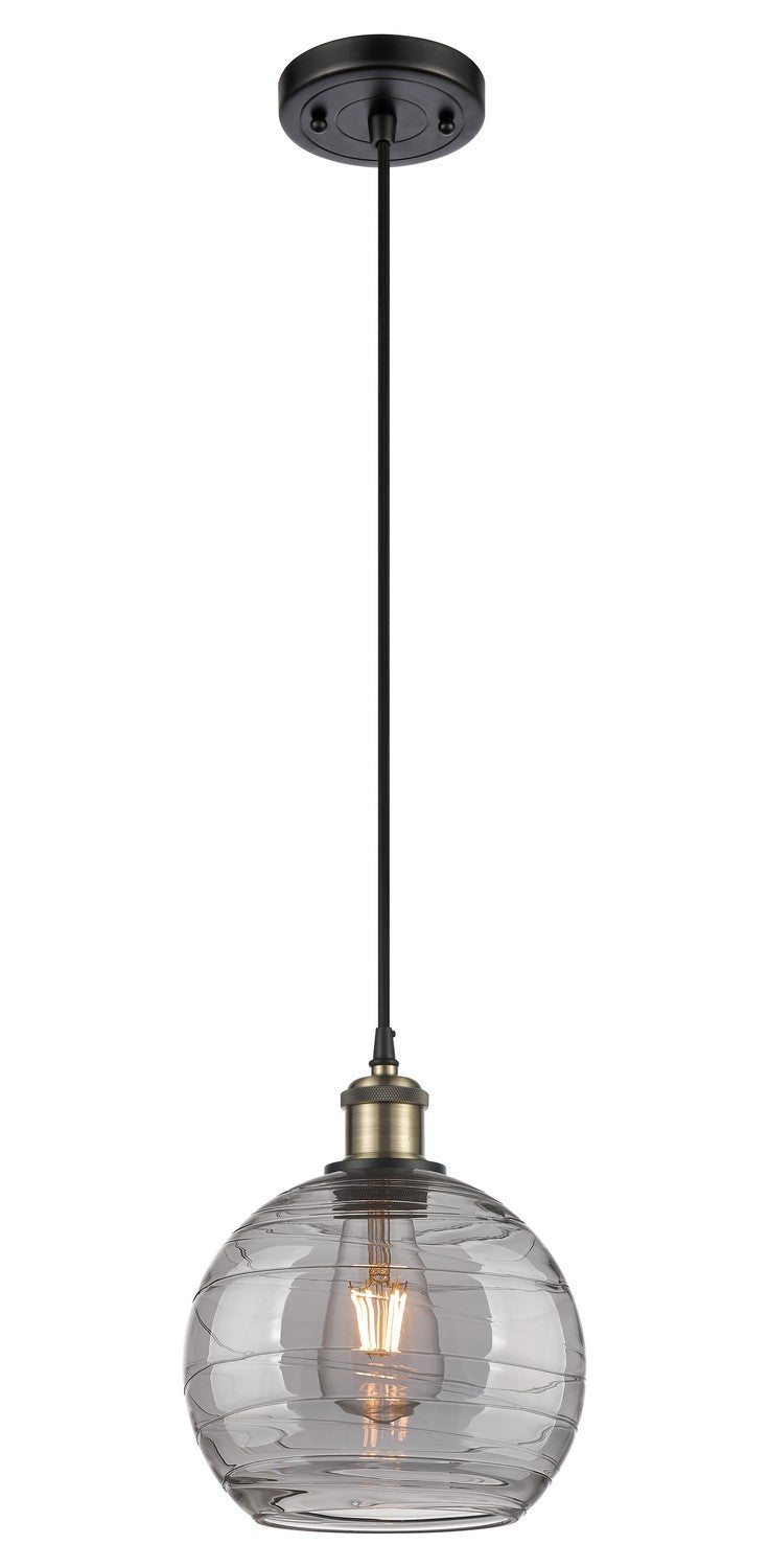 Innovations Ballston 516-1P-BAB-G1213-8SM Pendant Light - Black Antique Brass
