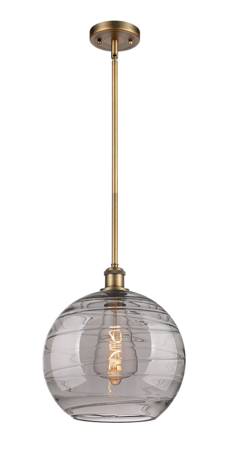 Innovations Ballston 516-1S-BB-G1213-12SM Pendant Light - Brushed Brass