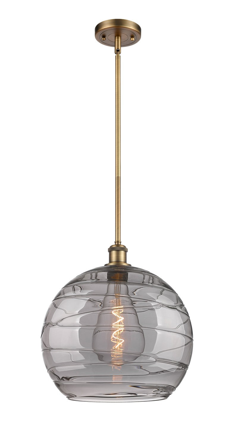 Innovations Ballston 516-1S-BB-G1213-14SM Pendant Light - Brushed Brass