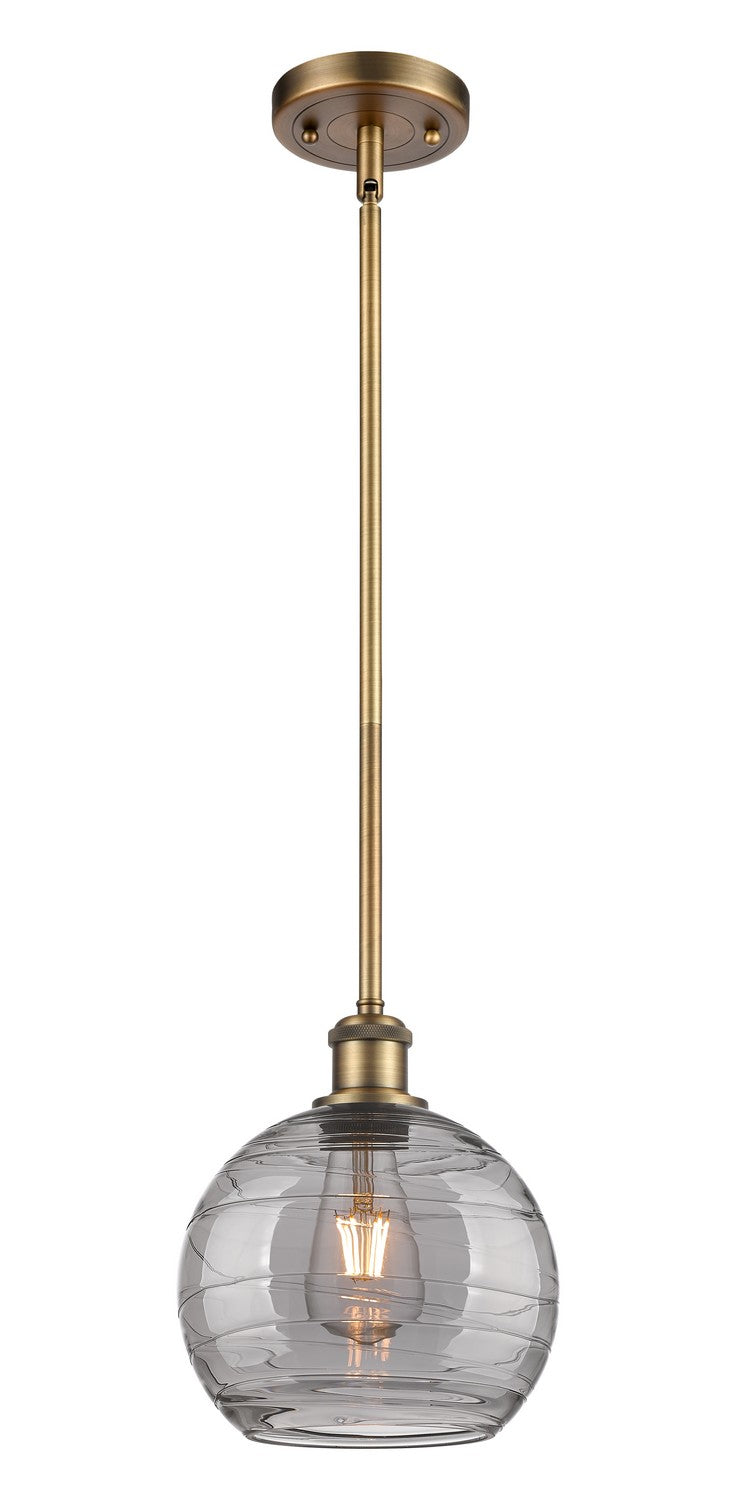 Innovations Ballston 516-1S-BB-G1213-8SM Pendant Light - Brushed Brass