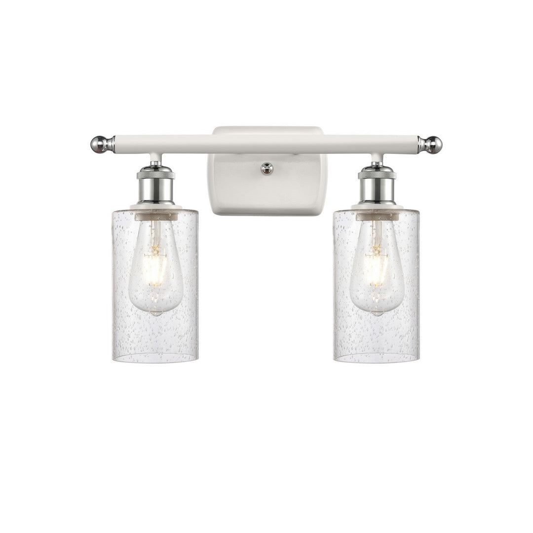 Innovations Ballston 516-2W-WPC-G804 Bath Vanity Light 16 in. wide - White and Polished Chrome