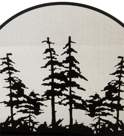 Meyda Tiffany Lighting 147758 Tall Pines Fireplace Screen Home Decor Black