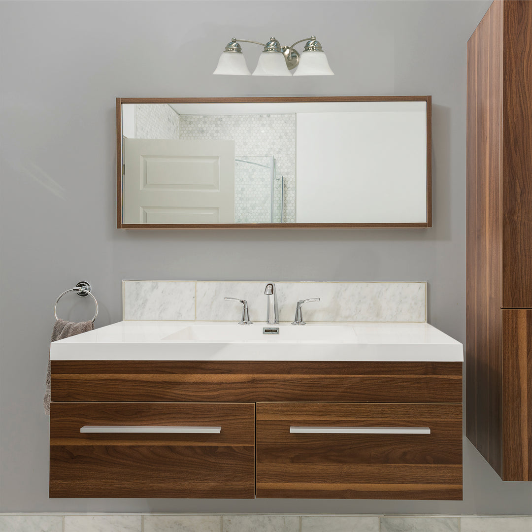 Nuvo Empire 60-342 Bath Vanity Light 21 in. wide - Brushed Nickel