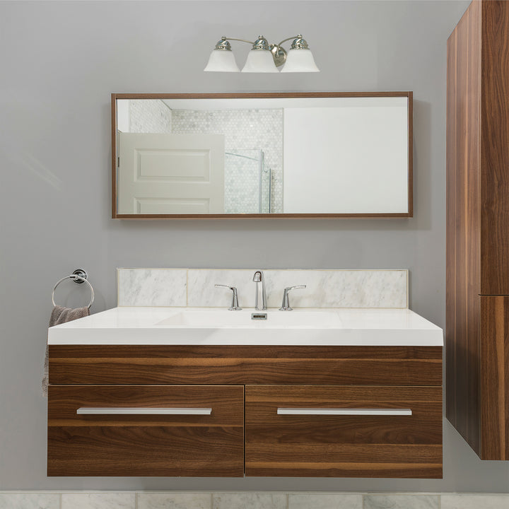 Nuvo Empire 60-342 Bath Vanity Light 21 in. wide - Brushed Nickel