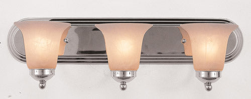 Trans Globe Imports Rusty 3503 PC Bath Vanity Light 24 in. wide - Polished Chrome