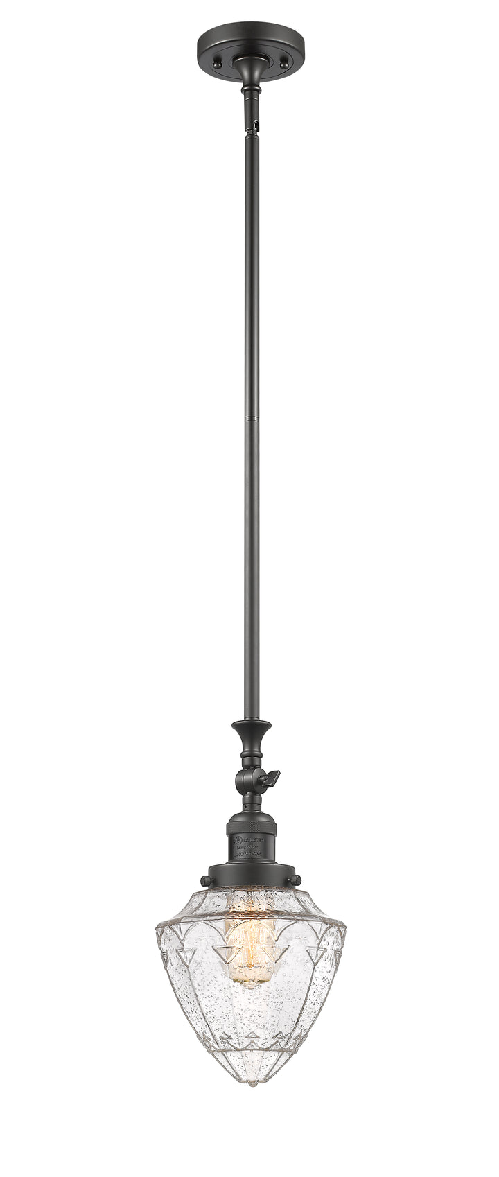Innovations Franklin Restoration 206-OB-G664-7 Pendant Light - Oil Rubbed Bronze