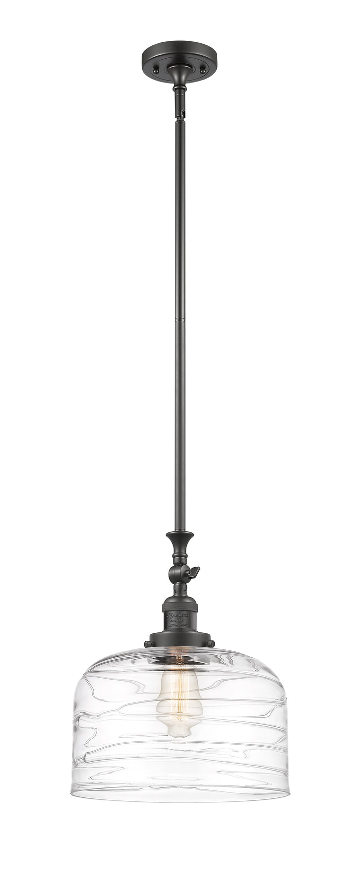 Innovations Franklin Restoration 206-OB-G713-L Pendant Light - Oil Rubbed Bronze