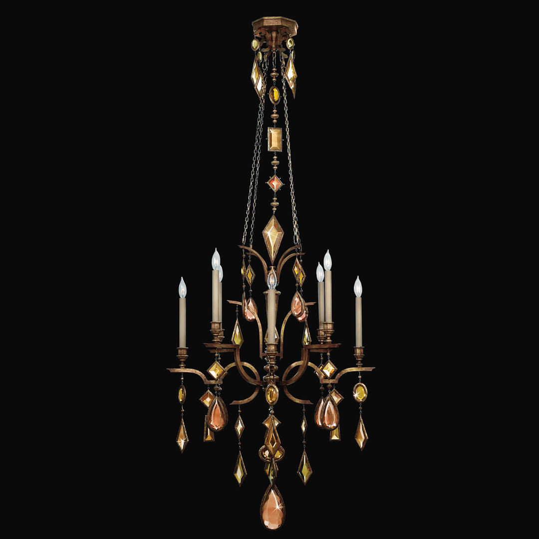 Fine Art Encased Gems 708640-1ST Chandelier Light - Bronze