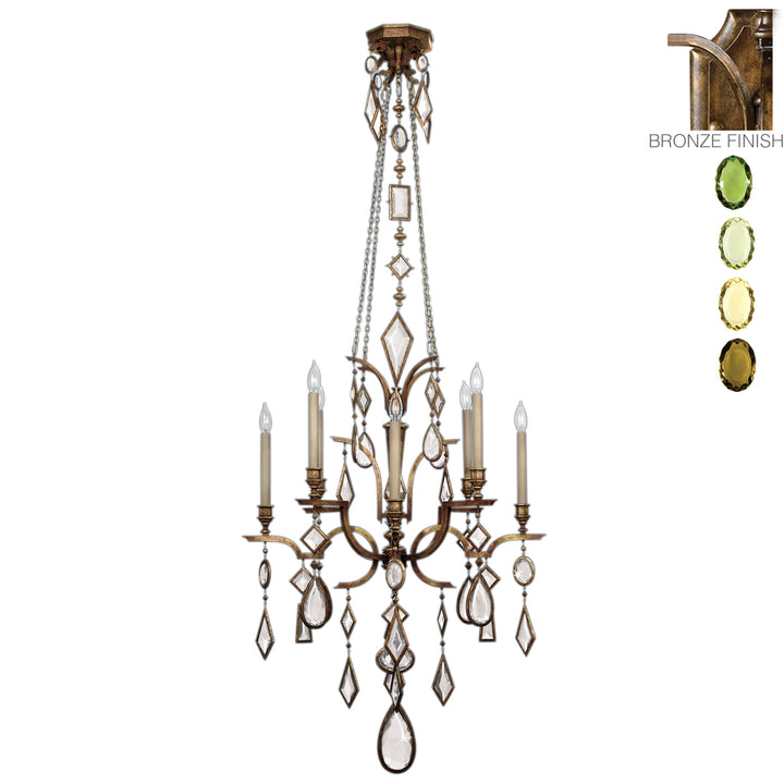 Fine Art Encased Gems 708640-1ST Chandelier Light - Bronze