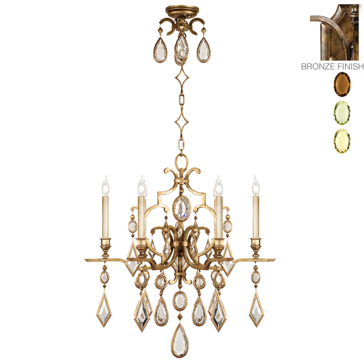 Fine Art Encased Gems 718240-1ST Chandelier Light - Bronze
