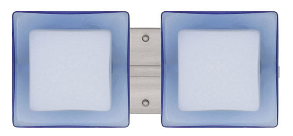 Besa Alex 2WS-773592-SN Bath Vanity Light 15 in. wide - Satin Nickel