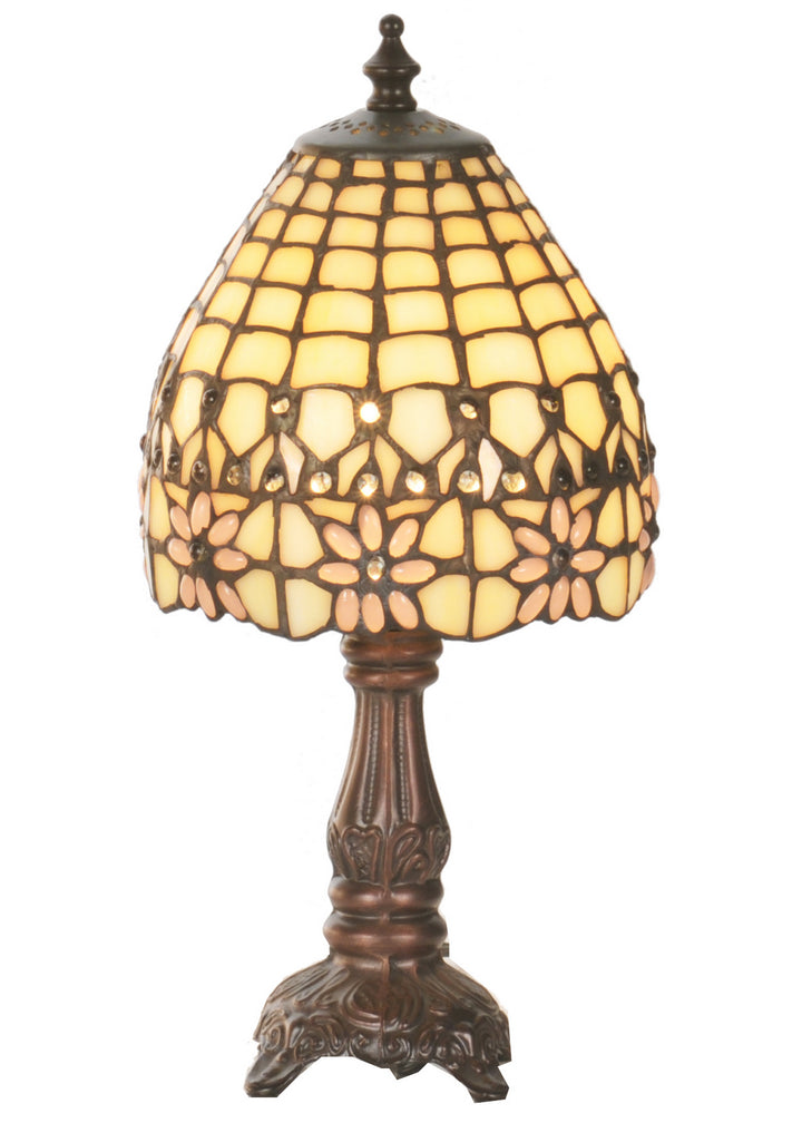 Meyda Tiffany Lighting 49190 Victorian Flourish One Light Table Base Lamp Bronze / Dark