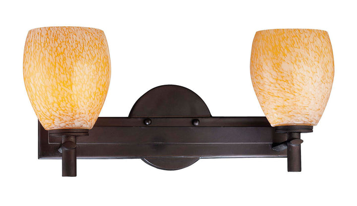 Minka-Lavery Art Glass Bath 5112-617 Bath Vanity Light 17 in. wide - Bronze