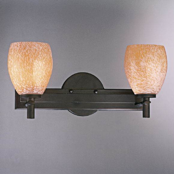 Minka-Lavery Art Glass Bath 5112-617 Bath Vanity Light 17 in. wide - Bronze