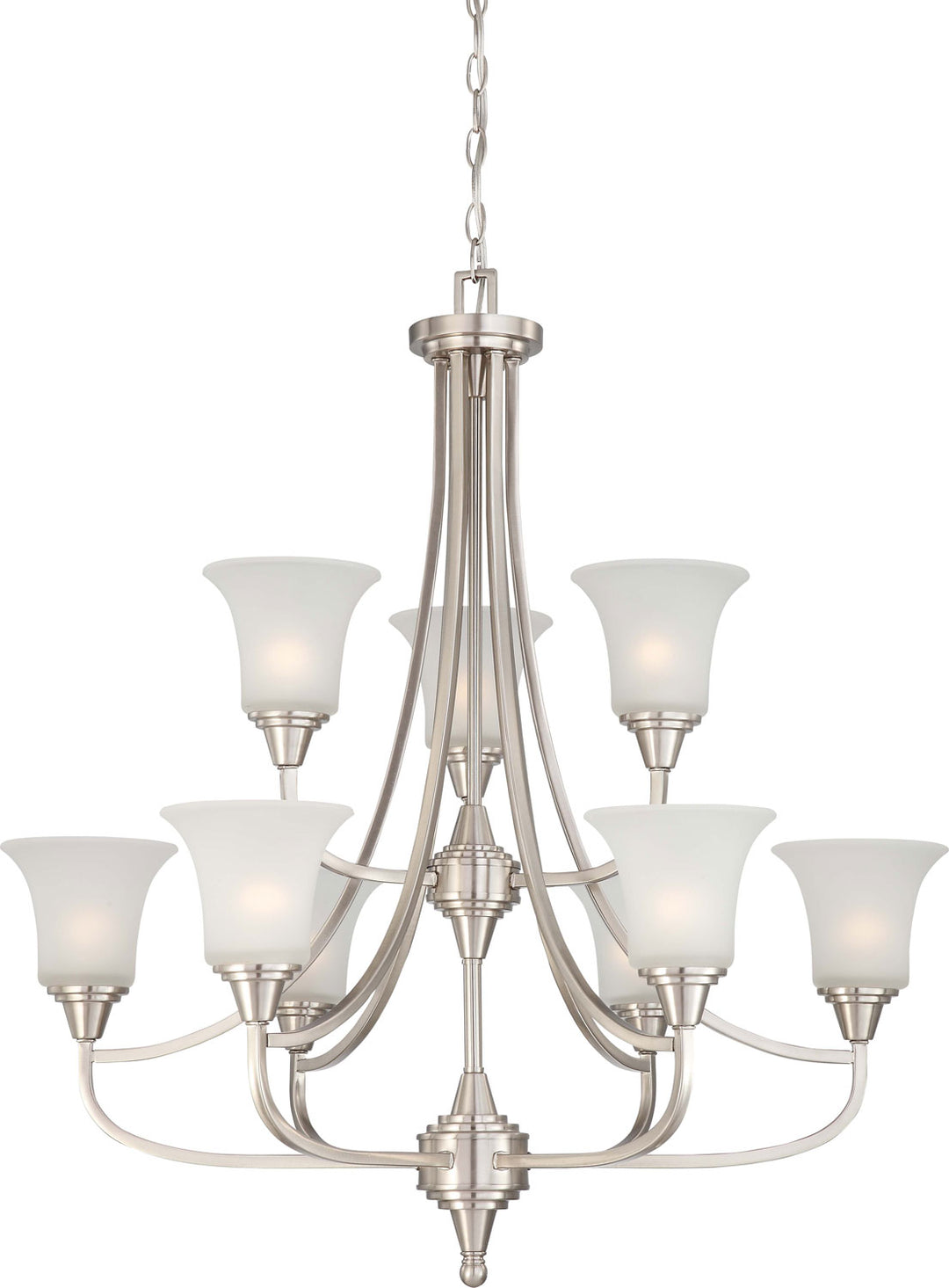 Nuvo Surrey 60-4149 Chandelier Light - Brushed Nickel