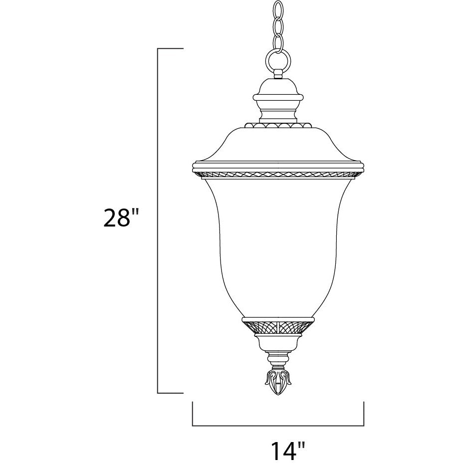 Maxim Lighting 3428WGOB  Carriage House Dc Outdoor Oriental Bronze