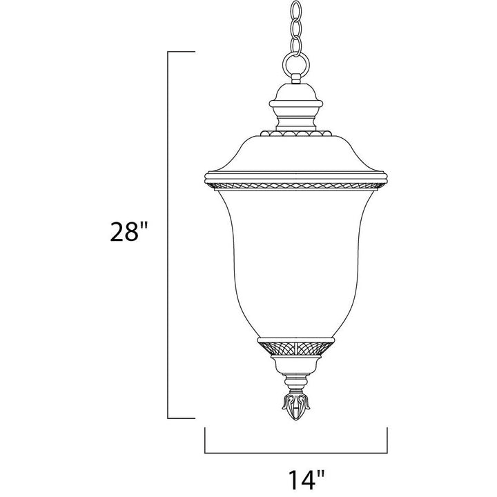 Maxim Lighting 3428WGOB  Carriage House Dc Outdoor Oriental Bronze
