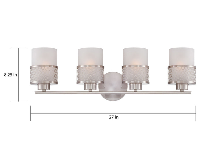 Nuvo Fusion 60-4684 Bath Vanity Light 27 in. wide - Brushed Nickel