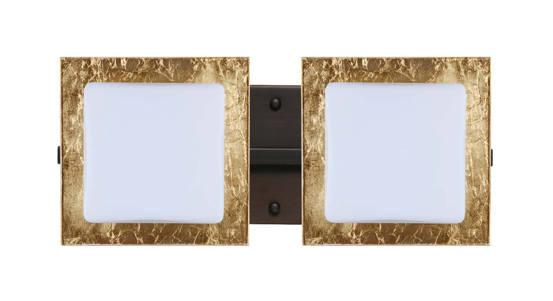 Besa Alex 2WS-7735GF-BR Bath Vanity Light 15 in. wide - Bronze
