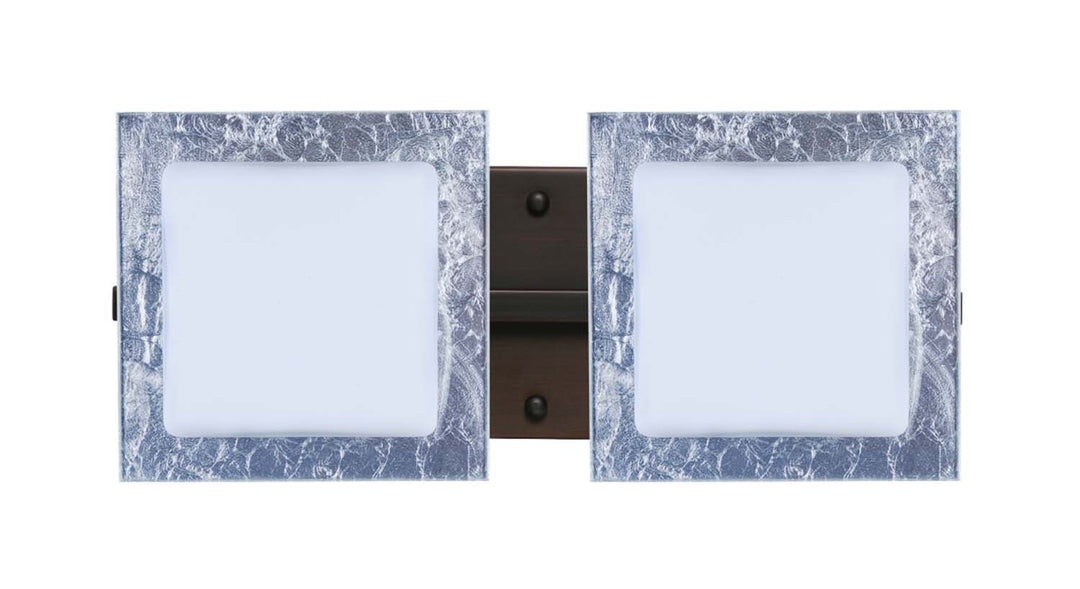 Besa Alex 2WS-7735SF-BR Bath Vanity Light 15 in. wide - Bronze