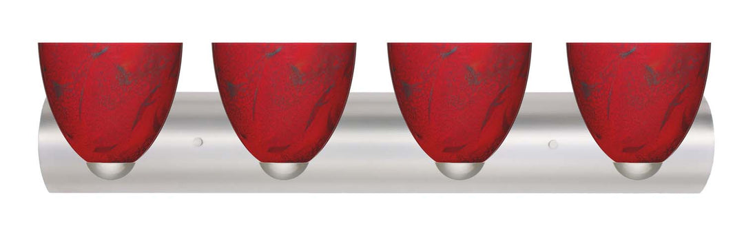 Besa Sasha 4WZ-7572MA-SN Bath Vanity Light 31 in. wide - Satin Nickel