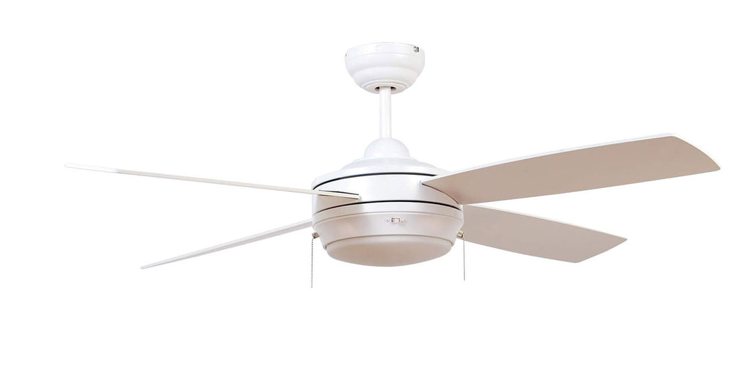 Craftmade Laval 52 LAV52MWW4LK-LED Ceiling Fan 52 - Matte White, Matte White/Matte White/