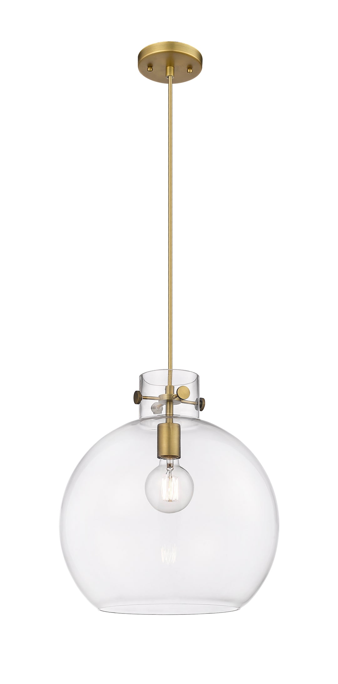 Innovations Downtown Urban 410-1PL-BB-G410-14CL Pendant Light - Brushed Brass