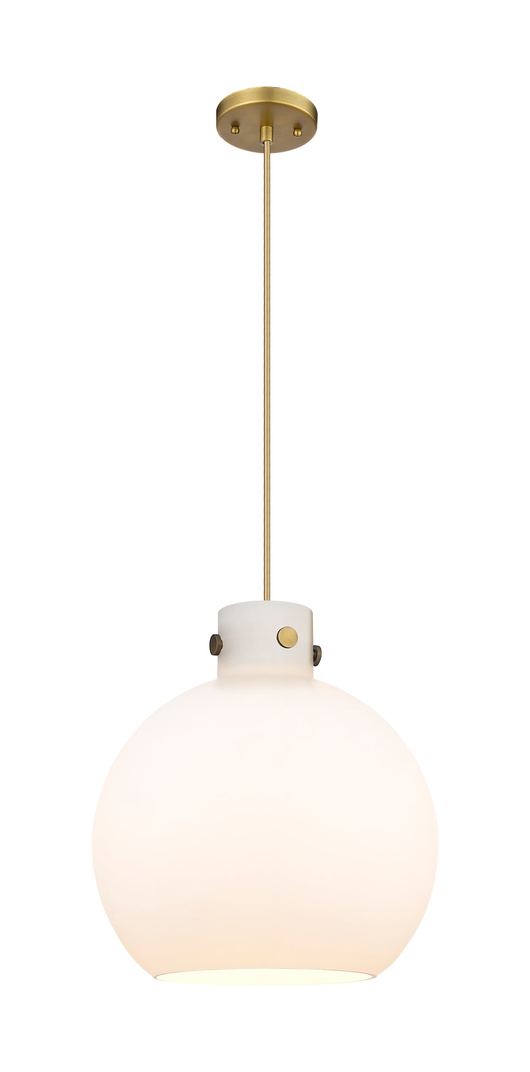 Innovations Downtown Urban 410-1PL-BB-G410-14WH Pendant Light - Brushed Brass