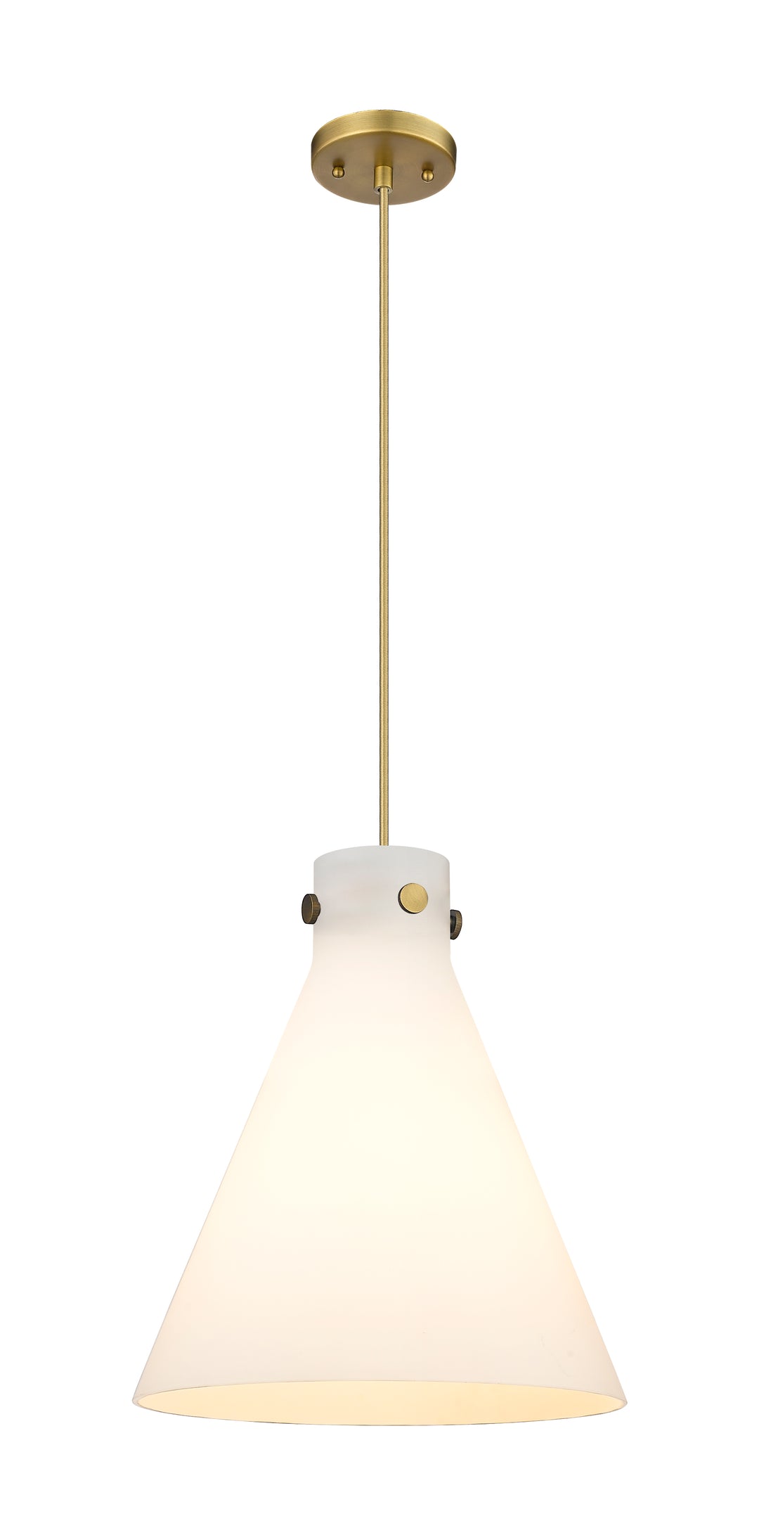 Innovations Downtown Urban 410-1PL-BB-G411-14WH Pendant Light - Brushed Brass