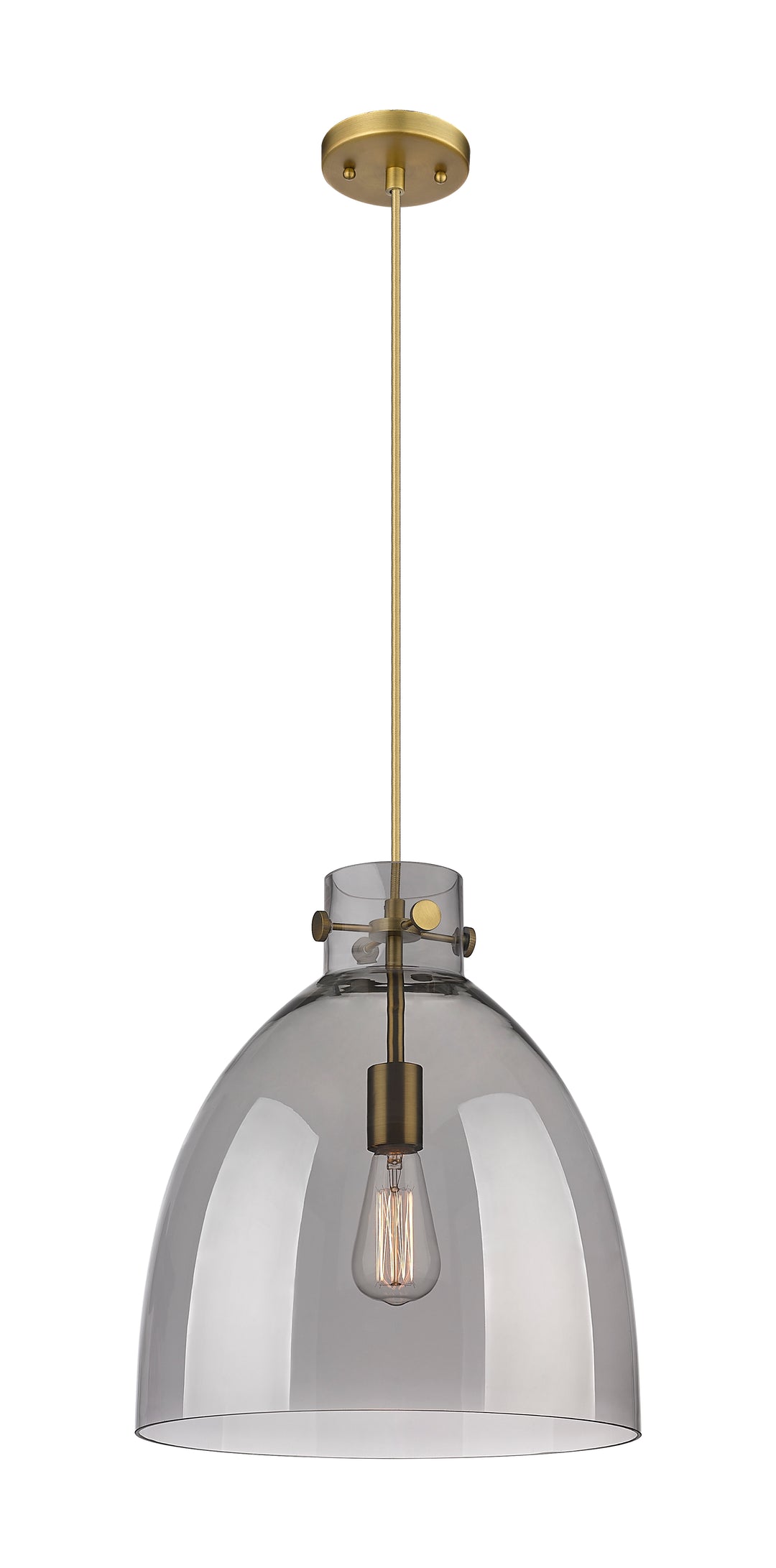 Innovations Downtown Urban 410-1PL-BB-G412-14SM Pendant Light - Brushed Brass