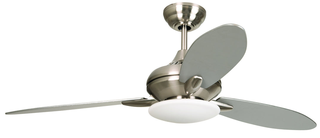 Craftmade Loris LO52BNK3 Ceiling Fan 52 - Brushed Polished Nickel, Brushed Nickel/