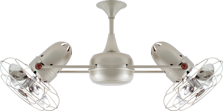 Matthews Fan Company Duplo-Dinamico DD-BN-MTL Ceiling Fan 13 - Brushed Nickel, Brushed Nickel/