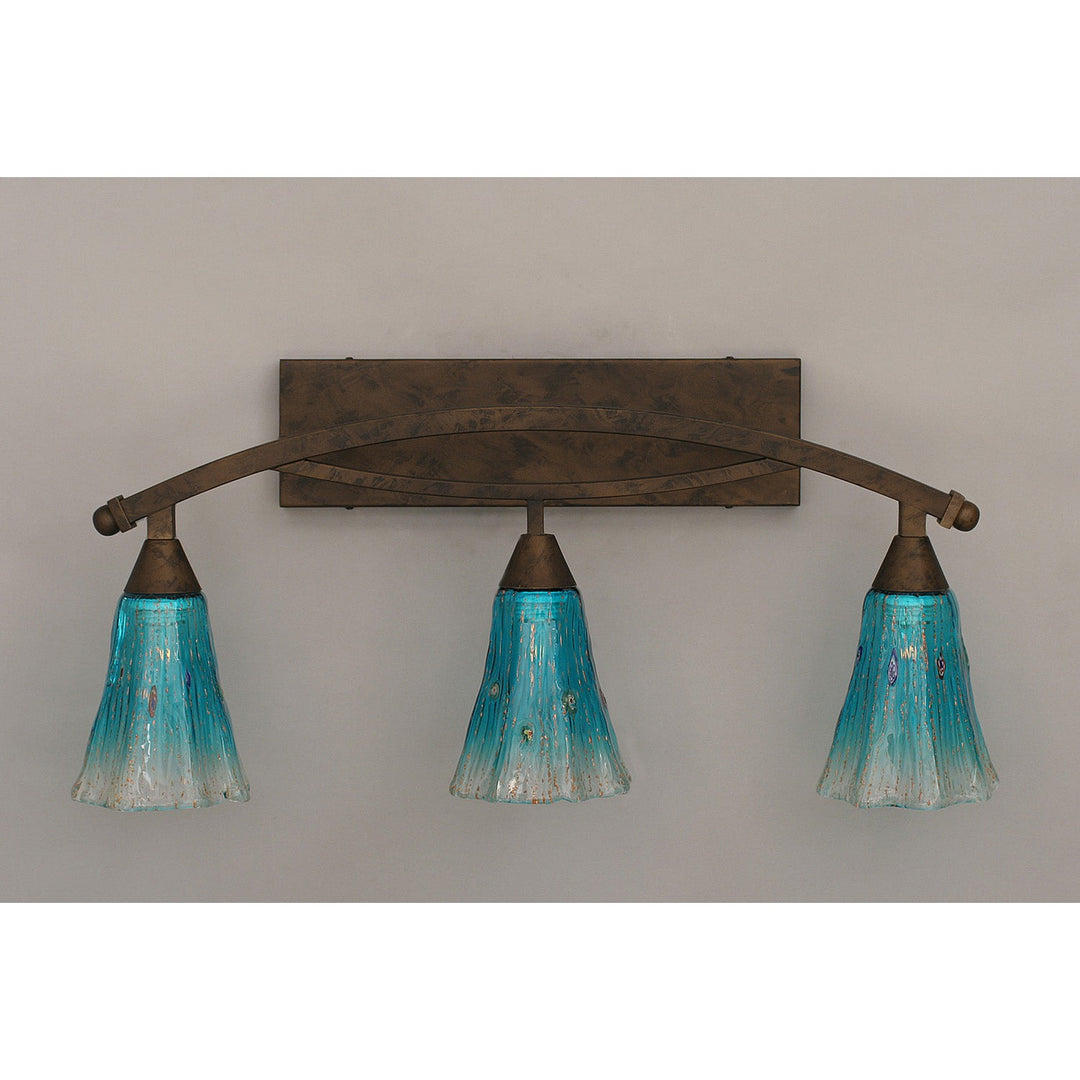 Toltec Bow 173-brz-725 Bath Vanity Light 28 in. wide - Bronze