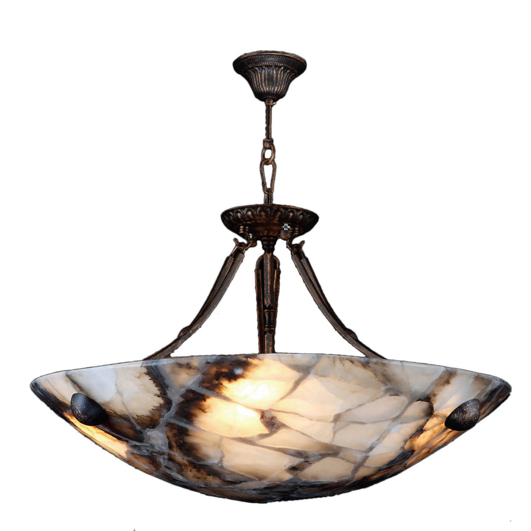 Worldwide Pompeii W83801F16 Pendant Light - Flemish Brass