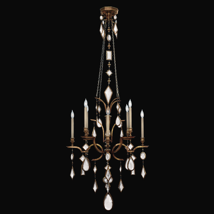 Fine Art Encased Gems 708640-3ST Chandelier Light - Bronze