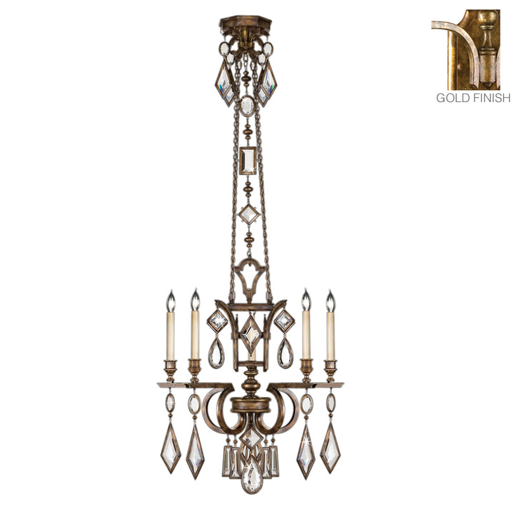 Fine Art Encased Gems 719440-3ST Chandelier Light - Silver