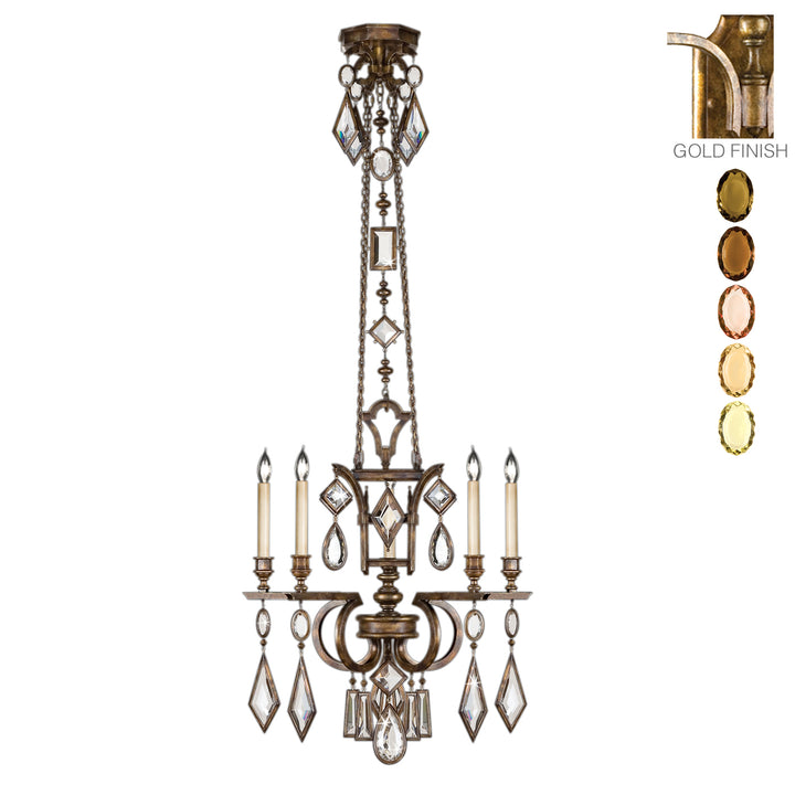 Fine Art Encased Gems 719540-1ST Chandelier Light - Gold