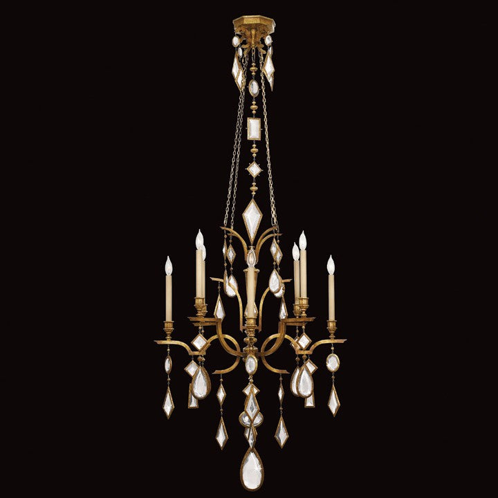 Fine Art Encased Gems 725640-3ST Chandelier Light - Gold