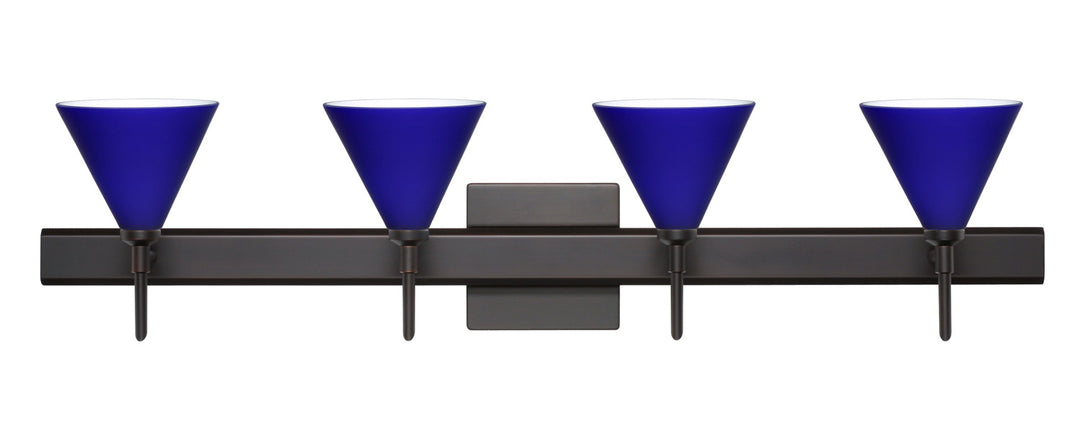 Besa Kani 4SW-5121CM-BR-SQ Bath Vanity Light 31 in. wide - Bronze