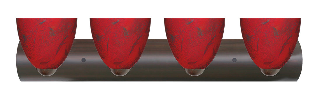 Besa Sasha 4WZ-7572MA-LED-BR Bath Vanity Light 31 in. wide - Bronze