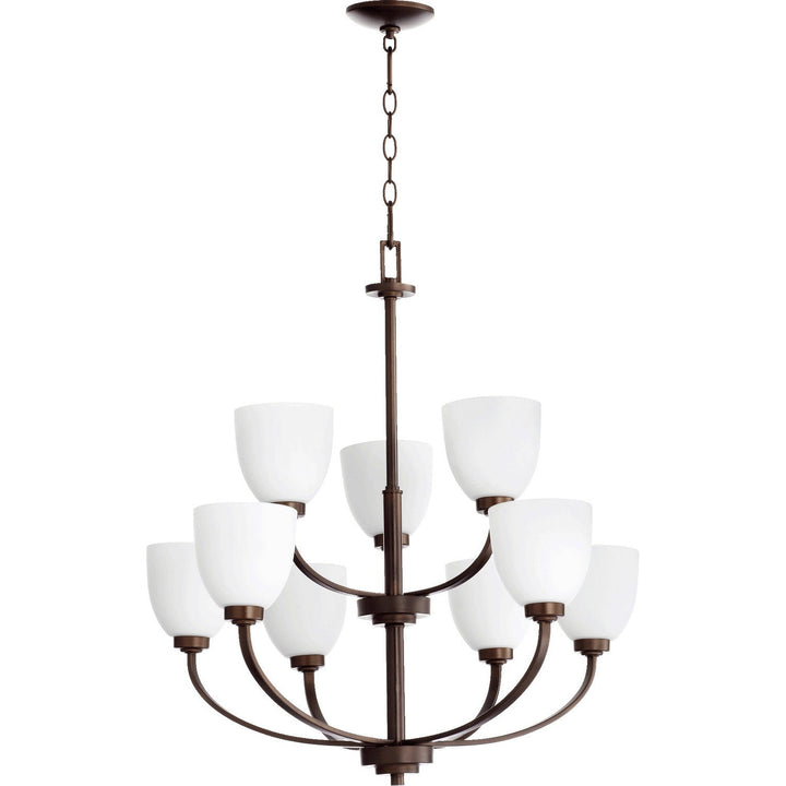 Quorum Reyes 6060-9-86 Chandelier Light - Oiled Bronze