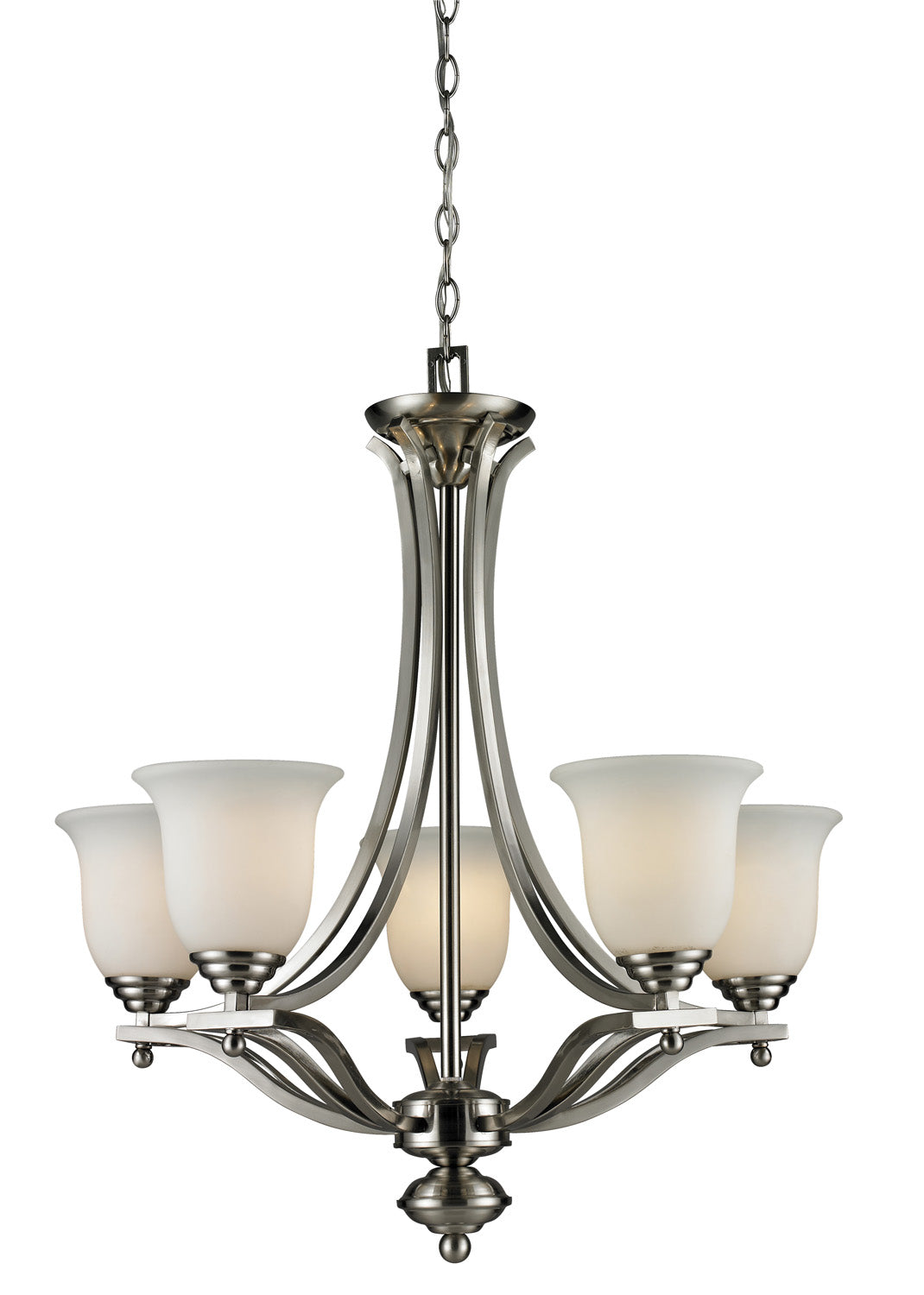 Z-Lite Lagoon 704-5-BN Chandelier Light - Brushed Nickel