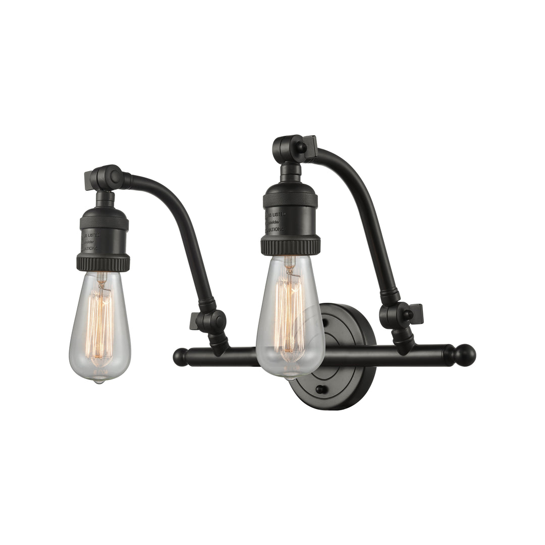 Innovations Franklin Restoration 515-2W-OB-LED Bath Vanity Light 15 in. wide - Oil Rubbed Bronze
